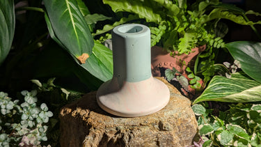 Aurora Bloom Concrete Candle Holder